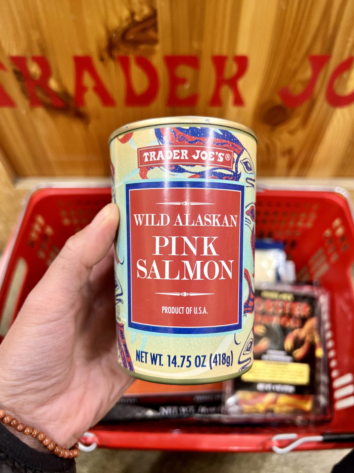 Trader Joes wild Alaskan pink salmon canned