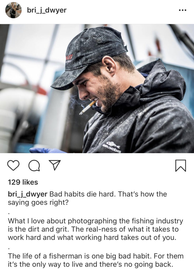 bri dwyer instagram photo salmon fisherman