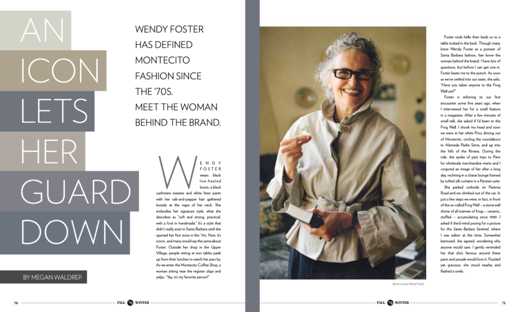 Wendy Foster: A Fashion Icon Lets Her Guard Down