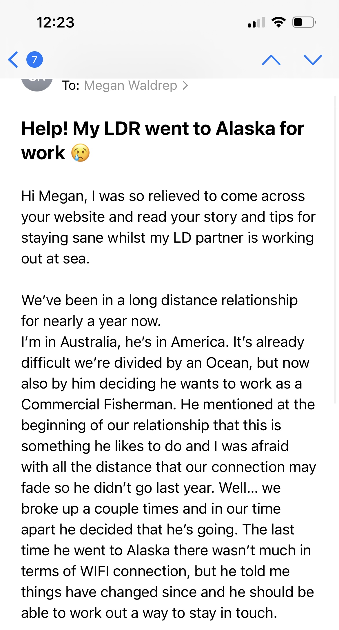 Advice for dating a fisherman