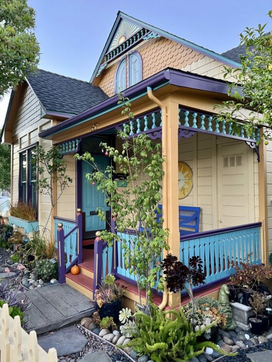 painted lady victorian cottage in Pacific Grove Monterey Bay California