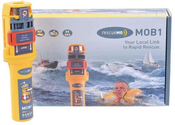 the worlds smallest AIS MOB device for boaters who fall overboard