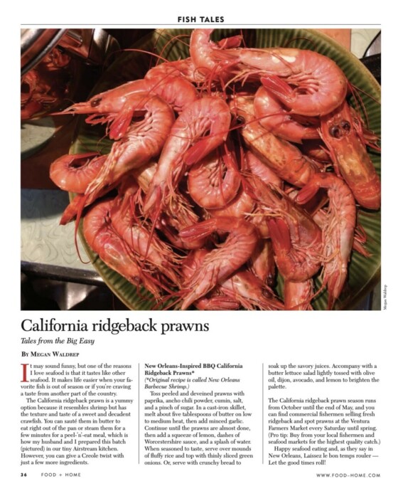 Twist on a Favorite: New Orleans Style BBQ w/ California Ridgeback Prawns