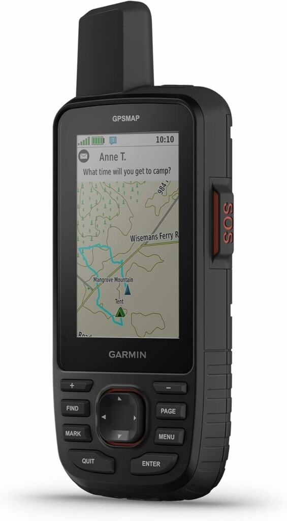 Garmin Inreach satellite messaging device.