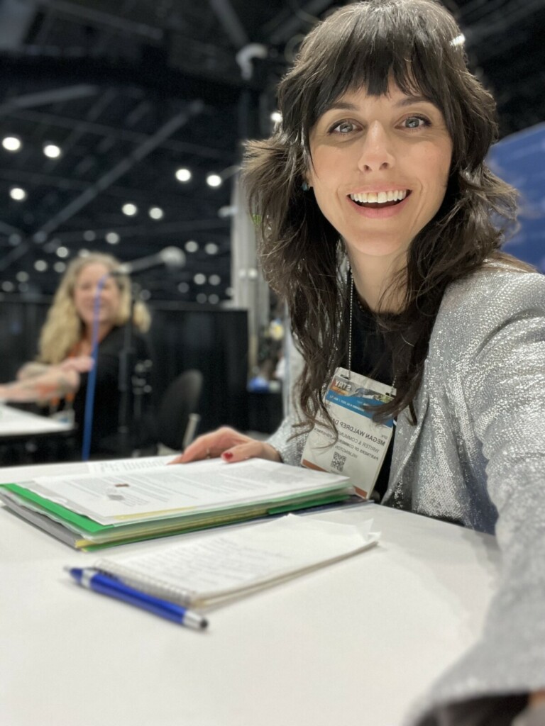 Megan Waldrep Partners of Commercial Fishermen at Pacific Marine Expo in Seattle Washington