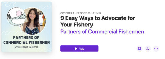 how to Advocate for commercial fisheries